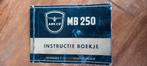 Adler MB 250 Instructieboekje - Zeldzaam!, Ophalen of Verzenden, Gebruikt, Overige typen