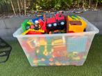 Duplo - 45l doos met groot bouw plaat, Kinderen en Baby's, Ophalen, Gebruikt, Losse stenen, Duplo