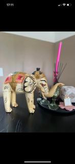 Vintage houten olifant, Ophalen of Verzenden, Zo goed als nieuw