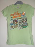 Nieuw shirt nolita pocket 134-140 met print (bx 4) groen, Verzenden, Nieuw, Meisje, Shirt of Longsleeve