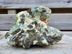 Ruwe prehniet met veel epidoot, Verzamelen, Mineralen en Fossielen, Ophalen of Verzenden