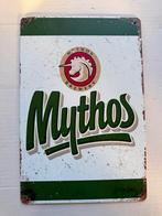 Mythos Bier Reclamebord 30 bij 20 metaal, Verzamelen, Ophalen of Verzenden, Gebruikt
