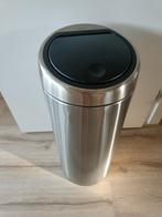 Brabantia Prullenbak Chroom - 23-30L, Huis en Inrichting, Ophalen, Met pedaal, 50 tot 75 cm, Rvs