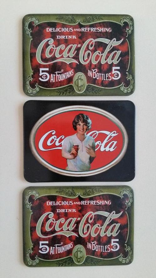 Blikken Coca-Cola onderzetters, Verzamelen, Overige Verzamelen, Zo goed als nieuw, Ophalen of Verzenden