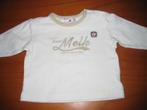 Ecru shirt, 56, Prenatal, Ophalen of Verzenden, Zo goed als nieuw, Jongetje, Shirtje of Longsleeve