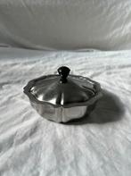Vintage Franse inox suikerpot met deksel - jaren 70 design, Huis en Inrichting, Ophalen, Overige materialen, Overige stijlen, Overige typen