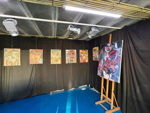 Expostitie Thierry Loulé in Eindhoven, Antiek en Kunst, Kunst | Schilderijen | Abstract, Ophalen