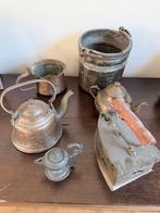 Collectie van vintage metalen objecten, Ophalen