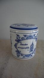 Delft Blauwe Goudse siroopwafels pot, Antiek en Kunst, Ophalen of Verzenden
