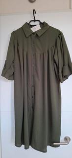 66) Te koop nieuw leger groene jurk 1maat ongev.52/54, Jurk, Nieuw, Ophalen of Verzenden, New Collection