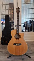 Hagstrom Dalarna Grand Auditorium CE + gigbag + standaard, Ophalen, Zo goed als nieuw, Western- of Steelstringgitaar
