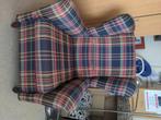 Relaxstoel schotse ruit, Huis en Inrichting, Ophalen, Zo goed als nieuw, Stof, 50 tot 75 cm