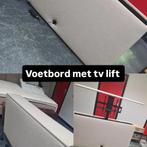Nieuw Voetbord met TV Lift - Beige Stof - Op Maat, Ophalen of Verzenden