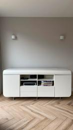 Uniek vintage dressoir/TV LIFT/ incl Samsung 40 inch led TV, Zo goed als nieuw, Ophalen