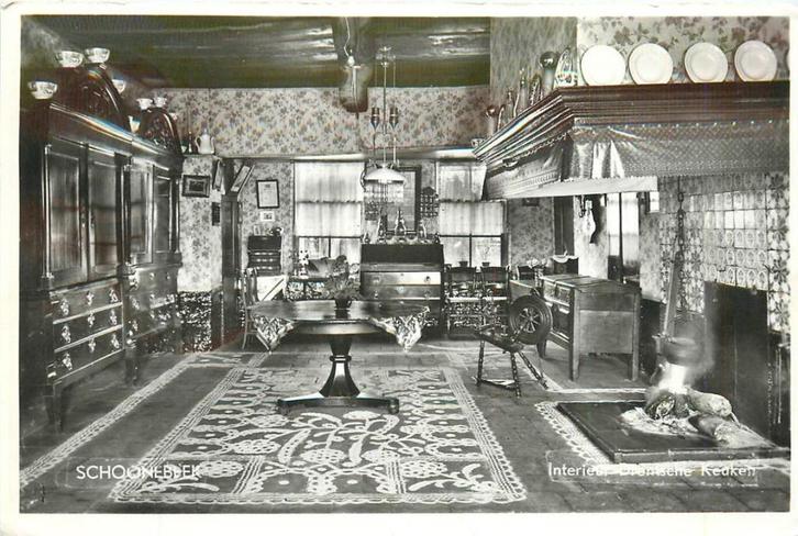 701059001 Schoonebeek Interieur Drentsche Keuken, Verzamelen, Ansichtkaarten | Nederland, Drenthe, Ophalen of Verzenden