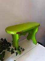 Brocante lime groen krukje, O, O, Ophalen of Verzenden, Hout
