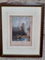 prent van de Grote of Sint-Laurenskerk in Rotterdam, Antiek en Kunst, Ophalen of Verzenden