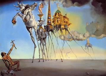 Salvador Dali(1904)Lithografie"Temptatio of St Antoin"Ges Ge beschikbaar voor biedingen