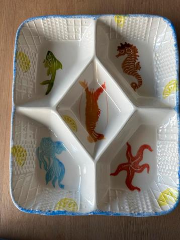 Hapjes Schaal 35x29cm met Zee Thema beschikbaar voor biedingen