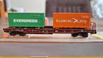 2 CONTAINER WAGENS-SET, Hobby en Vrije tijd, Modeltreinen | N-Spoor, Gelijkstroom, Verzenden, Wagon, Zo goed als nieuw