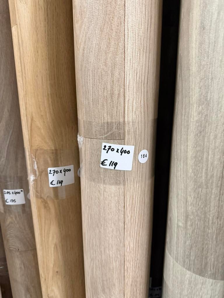 Licht Rotterdam Eiken Vinyl Restpartij | 2,70x4,00mtr, Huis en Inrichting, Stoffering | Vloerbedekking, Ophalen, Mvt, Nieuw, Minder dan 10 m²
