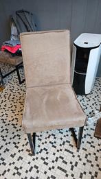 Stoffen Stoel met Metalen Poten 5 stukken gratis, Huis en Inrichting, Ophalen, Gebruikt, 75 tot 100 cm