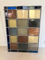 Glas in lood raam 70cm x 50cm, Ophalen, Gebruikt, Minder dan 80 cm, Minder dan 80 cm