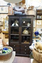 Vitrine kast/opbergkast, Ophalen, Gebruikt, 100 tot 150 cm, Teakhout