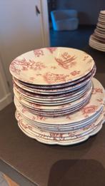 Divers servies rood /wit, Antiek en Kunst, Ophalen