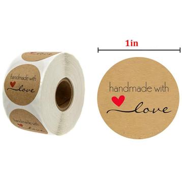 Handmade with love  stickers "nieuw" beschikbaar voor biedingen