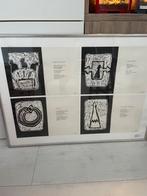 Zeefdruk van Jeroen Krabbe, met gedicht J.H van Geemert., Antiek en Kunst, Kunst | Litho's en Zeefdrukken, Ophalen