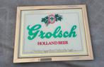 GROLSCH EXPORT SPIEGEL -- HOLLAND BEER -- VOOR MANCAVE --, Huis en Inrichting, Ophalen, Zo goed als nieuw, Hout