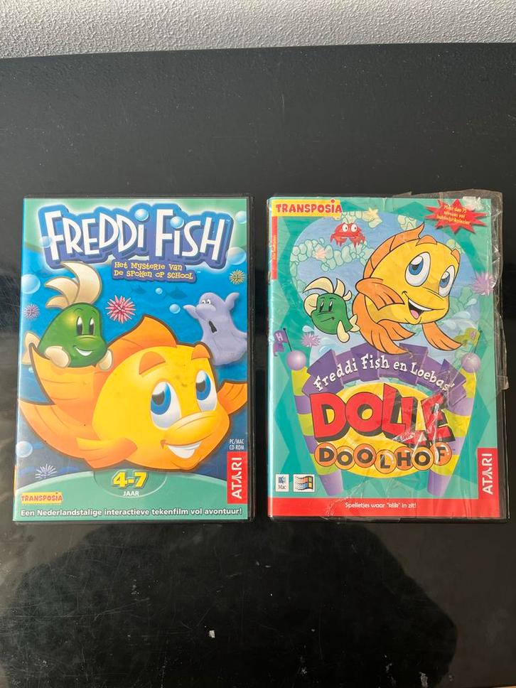 Freddi Fish PC Games - Klassiekers!, Spelcomputers en Games, Games | Pc, Gebruikt, Avontuur en Actie, 1 speler, Vanaf 3 jaar, Eén computer