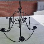 mooie grote smeedijzeren hanglamp, zonder electra, Ophalen, Gebruikt, 50 tot 75 cm, Romantisch