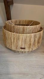Riviera maison lampenkap riet rotan ibiza groot, Ophalen of Verzenden, Zo goed als nieuw, Rond, Riet