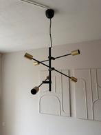 Hanglamp 6-lichts messing/zwart, Huis en Inrichting, Ophalen, Zo goed als nieuw, Minder dan 50 cm