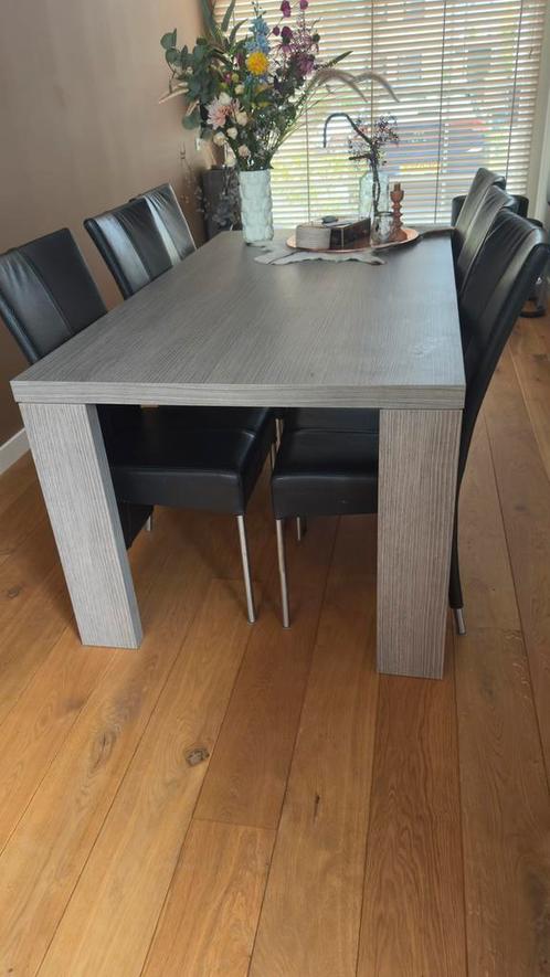 Eettafel, 6 stoelen, tv-meubel, kast, salontafel, Huis en Inrichting, Complete eetkamers, Gebruikt, 6 tot 8 stoelen, Ophalen