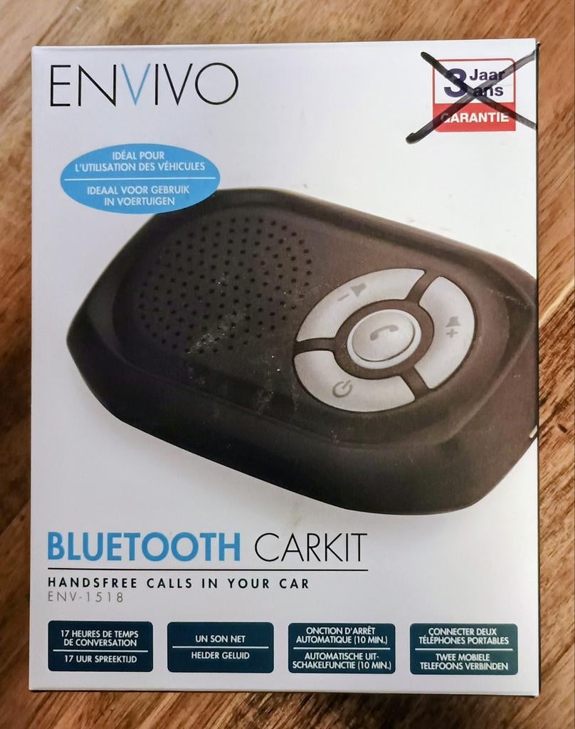 Carkit Bluetooth Handsfree bellen - geen boete van 440 euro, Auto diversen, Carkits, Ophalen