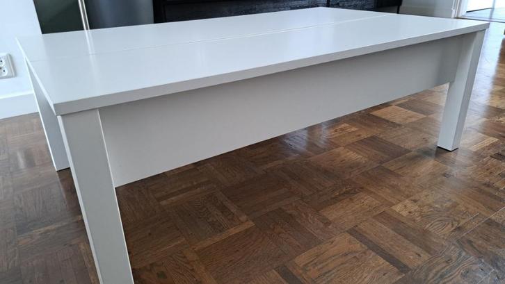 Mooie Witte Salontafel, Huis en Inrichting, Tafels | Salontafels, Zo goed als nieuw, Minder dan 50 cm, 50 tot 100 cm, 100 tot 150 cm