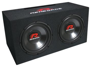 Renegade RXV1002 dubbele subwooferkist 10 inch slechts €179  beschikbaar voor biedingen