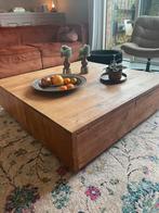 Salontafel teak vierkant, Huis en Inrichting, Ophalen, Gebruikt, Koloniaal, Minder dan 50 cm