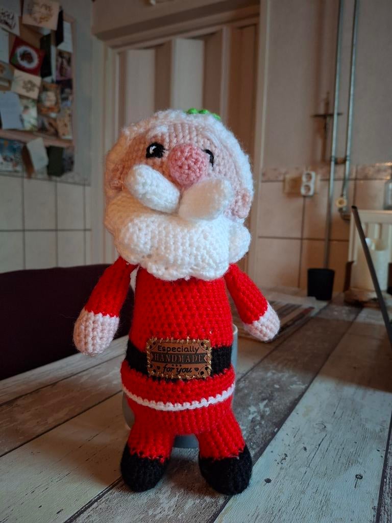 Gehaakte Kerstman - Handgemaakt, Ophalen of Verzenden, Zo goed als nieuw, Haken, Overige typen