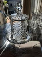 Kristallen kandij pot, Antiek en Kunst, Antiek | Glas en Kristal, Ophalen of Verzenden