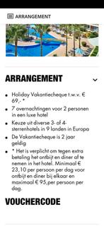 Vakantie cheque, Eén persoon