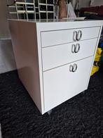 Ladekast met 3 lades - Wit, Huis en Inrichting, Kasten | Ladekasten, Ophalen, Gebruikt, 50 tot 100 cm, 3 of 4 laden