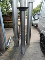 Dubbelwandige kachelpijp, Doe-het-zelf en Verbouw, Buizen en Afvoer, Ophalen, Zo goed als nieuw, Rvs, 80 mm of meer