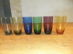 64 glazen en 10 ijscoupe verschillende kleuren. bieden, Verzamelen, Glas en Borrelglaasjes, Gebruikt, Ophalen, Bierglas