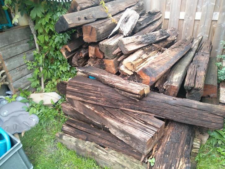 Gratis Halve Bielzen - Makkelijk te tillen!, Tuin en Terras, Palen, Balken en Planken, Ophalen