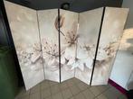 Mooie roomdivider / kamerscherm met bloemmotief, Ophalen, Zo goed als nieuw