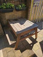 Picknicktafel met zandbak en speelgoed, Kinderen en Baby's, Speelgoed | Buiten | Zandbakken, Ophalen, Gebruikt